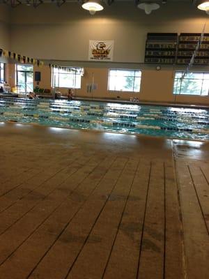 The indoor pool.