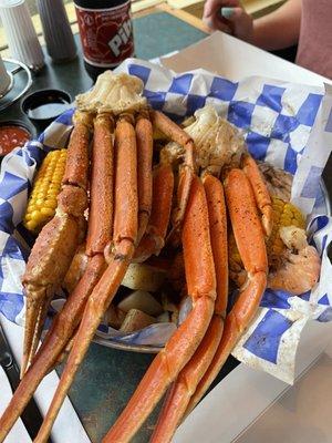 Crab Legs and Shrimp for 2