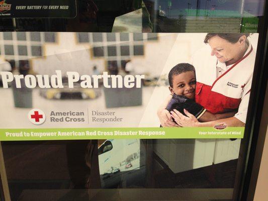 Proud partner of the American Red Cross