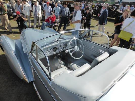 1937 Delahaye 145 Franay Cabriolet at the 65th Pebble Beach Concours d'Elegance 2015.