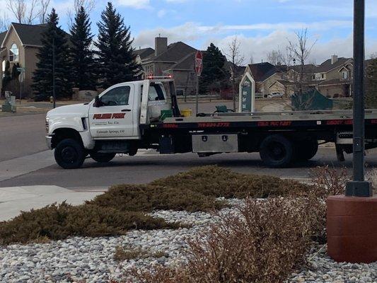 Driver leaving us without a tow for asking a question.