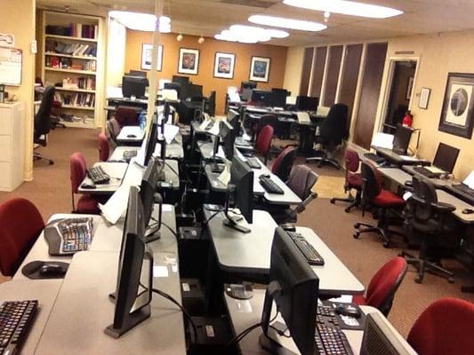 Sit-Stand Workstations and ergonomic chairs provide comfort for an extended day of learning!