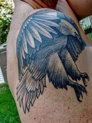 Bald Eagle tattoo by Dave Ferguson