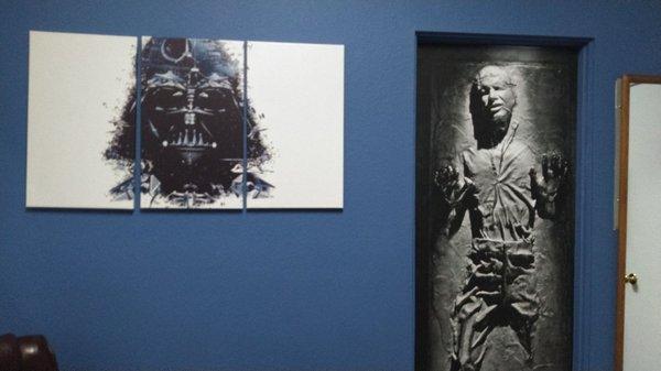 The star wars themed room