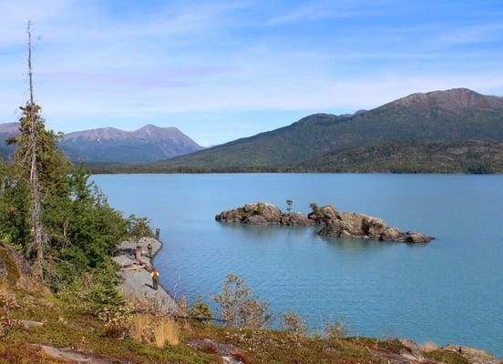 View from our stop on Skilak Lake.