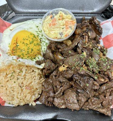 Beef Tapa rice plate