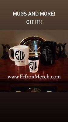 Effron White T-shirts, mugs, shot glasses and more at www.EffronMerch.com Get EFFRON-ized! Great gifts for the Effron Fan!