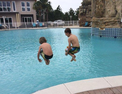 A vacation the kids will always remember - swimming in a beautiful Florida pool always brings out the smiles!