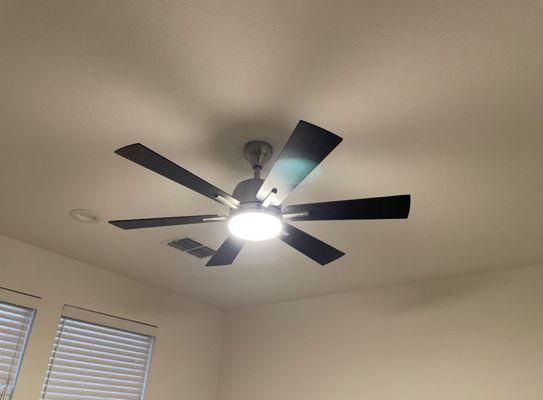 Installed ceiling fan done !