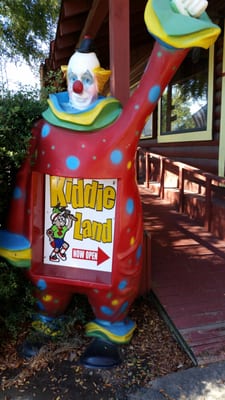 Entrance to kid attractions