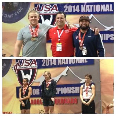 Coach Micela and his athletes at Junior Nationals in Colorado. All athletes medalled