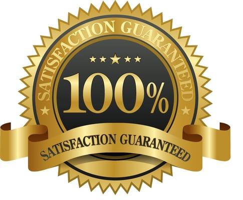 We guarantee 100% customer satisfaction!