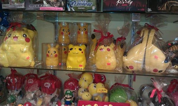 Pikachu galore! Slippers, banks, lamps, etc!