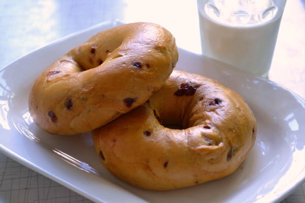 Cinnamon Raisin Bagels, $5.12 dozen