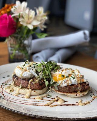 Brunch feature: Filet Mignon Benedict (not