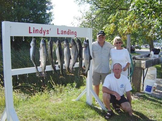 Don, Jeanne and Jim after a fishing trip on Lake Huron.