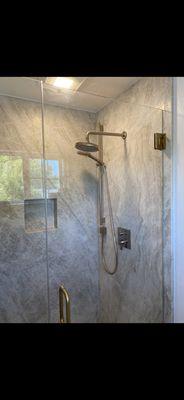 Stone Shower walls