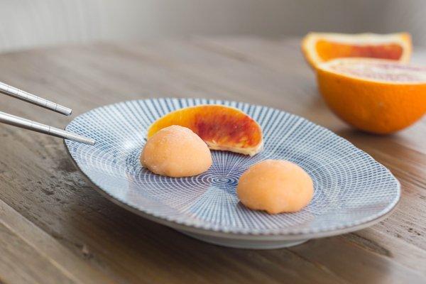 Blood Orange Fro-Yo Mochi Ice Cream