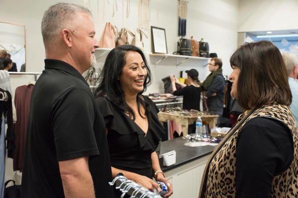 Owner Ramona at the Ribbon Cutting for Allure.