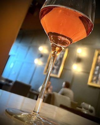 A perfect pairing at Cielo with Le Vigne, Rosé of Sangiovese.