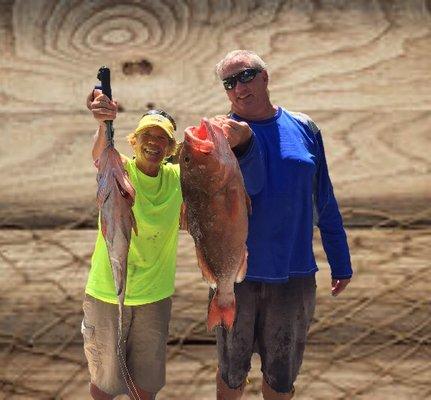 Capt Steve on the Groupers