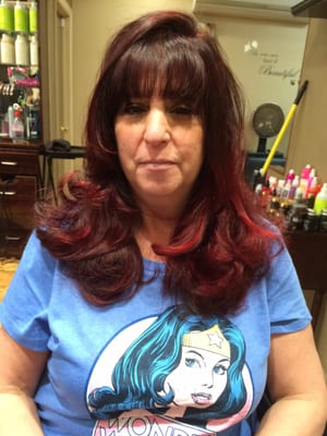 Great color & cut & blowout!!