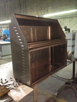 Cold rolled steel. Ship console.