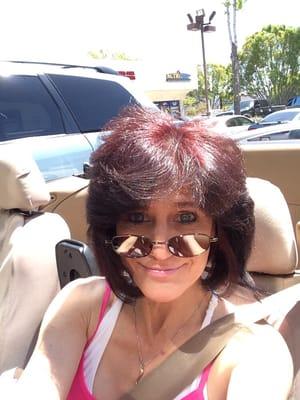 Me in my sweet ride, in sunny Pasadena Cali!"life is good!"