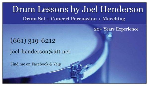 Drum Lessons By Joel Henderson