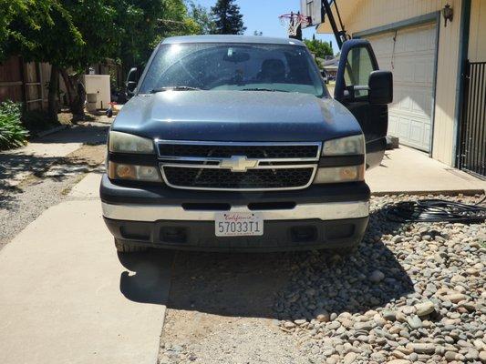 BEFORE (FRONT BUMPER DAMAGE)