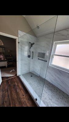 Custom walk-in-shower