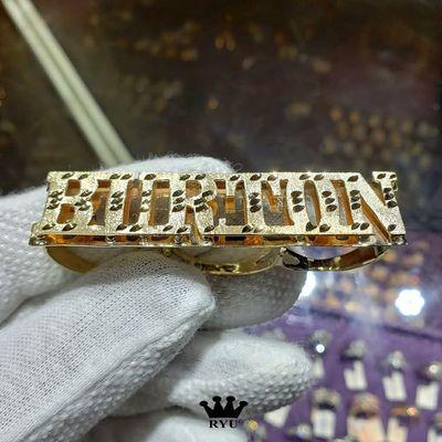 Custom made 3 finger ring in yellow gold.  Order yours today! #ryusjewelry #custom3fingerring