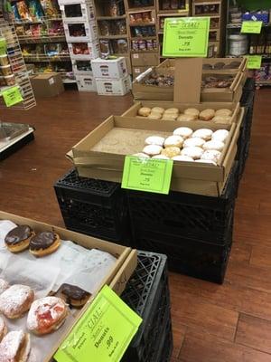 Yum! It's Hanukkah time and green fresh has the good donuts