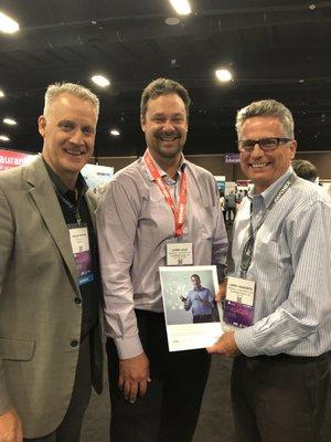 Partners Chris Laug and Larry Haworth attending Engage 2019 with RSM colleague, Kevin Poppen.