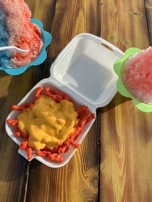 Shaved Ice & Cheese Hot Cheetos