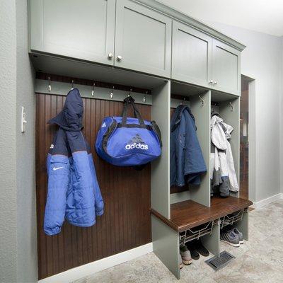 Olive Green Mudroom