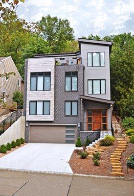 Modern, custom single family home in Columbia Tusculum, Ohio