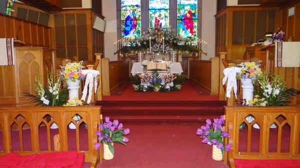 Our Sanctuary at Easter