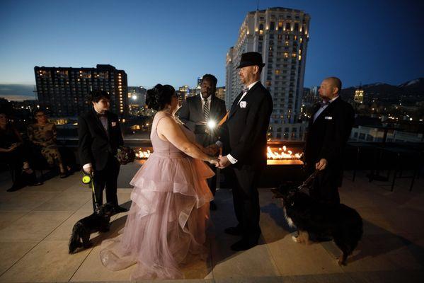 Tuxedos from Men's Warehouse.