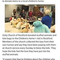 Donating stuffed animals to Children's Home and Aid