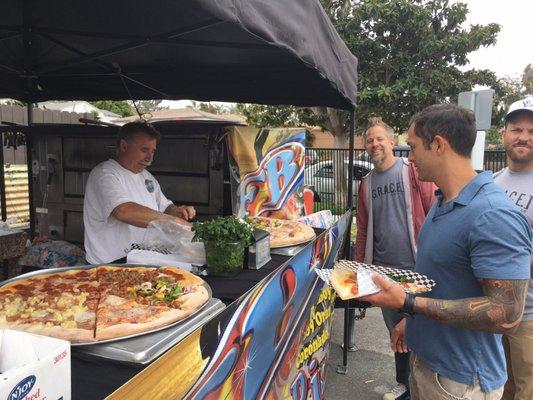 Food truck pizza with Pastor Carter