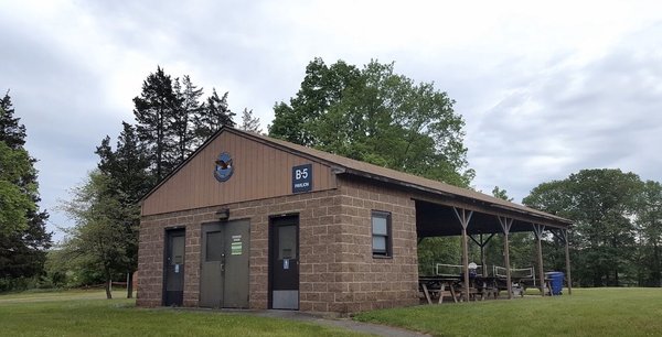 Restrooms, pavilion at sports fields.