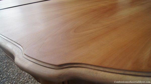 Stained furniture restoring