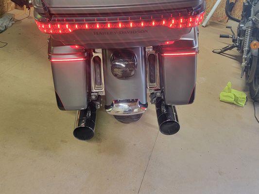 Smoked tail light.