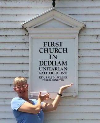 So excited to pilgrimage to Dedham, whose story from our Living Tradition I tell any chance I get!