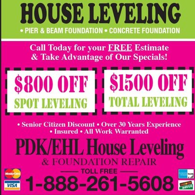 Call Today for Our Specials!