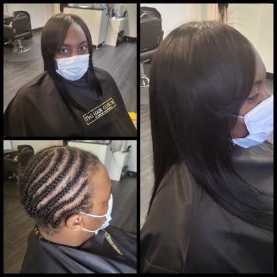 Full lace Installation, client has no hair loss but uses extensions as a protective style.