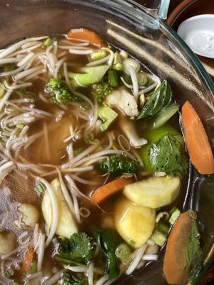 Vegetable pho soup