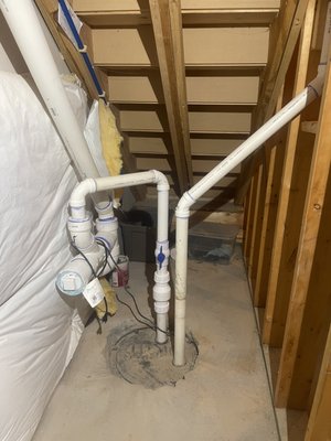 Sump Pump installation