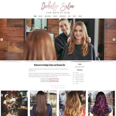 Full Custom WordPress Website Design for Salon in Greenwich, Connecticut